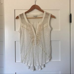 White embroidered top